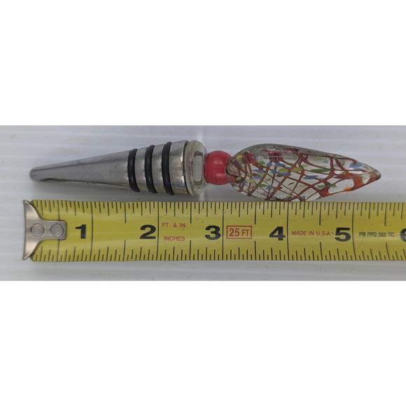 Art Glass Wine Bottle Stopper - Picture 8 of 8
